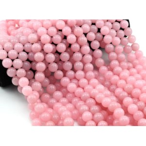 Бусины из кальцита шарик 14мм цвет розовый, 38см, 28 бусин Бусины из кальцита шарик 14мм цвет розовый, 38см, 28 бусин