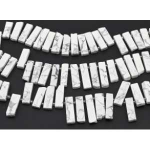 Бусины из кахолонга пластинки 10*30мм, 40см, 30 бусин