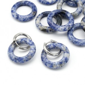 Бусина - бублик для швенз 30*6мм из лазурита, 1шт Бусина - бублик для швенз 30*6мм из лазурита, 1шт