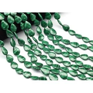 Бусины из малахита капля 12*15мм, 38см, 25 бусин Бусины из малахита капля 12*15мм, 38см, 25 бусин