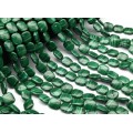 Бусины из малахита прямоугольник 12*14мм, 40см, 29 бусин