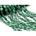 Бусины из малахита овал 13*18мм, 39см, 22 бусины