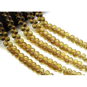 Бусины из султанита г/т капля гр.6*6мм-9*9мм, 45см, 103 бусины, 65,8г