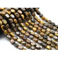 Бусины из тигрового глаза галтовка 13*18мм, 38см, 23 бусины
