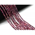 Бусины из турмалина (рубеллита) шарик гр.4мм, 38,5см, 103 бусины