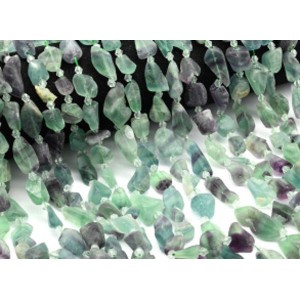 Бусины из флюорита галтовка 9*10мм, 40см, 27 бусин