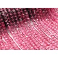 Бусины из циркона кубик гр.7*7мм цвет розовый, 39,5см, 55 бусин