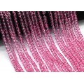 Бусины из циркона кубик гр.4*4мм цвет розовый, 39см, 90 бусин Бусины из циркона кубик гр.4*4мм цвет розовый, 39см, 90 бусин