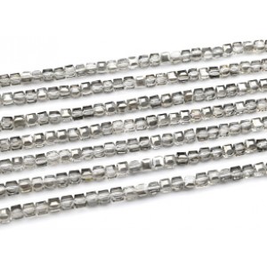 Бусины из циркона кубик гр.6*6мм цвет дымчатый, 40см, 70 бусин Бусины из циркона кубик гр.6*6мм цвет дымчатый, 40см, 70 бусин