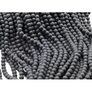 Бусины из шунгита искусственного шарик 8мм, 38,5см, 51 бусина