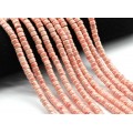 Бусины из керамики диск 6*4мм, цвет персиковый, 28см, 65 бусин