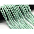 Бусины из керамики цилиндр 6*11мм, цвет мятный, 29см, 26 бусин