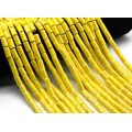 Бусины из керамики цилиндр 6*11мм, цвет желтый, 29см, 26 бусин