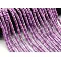 Бусины из керамики цилиндр 6*11мм, цвет сиреневый, 29см, 26 бусин