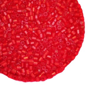 Бисер TOHO HEXAGON №11 цвет 25 оранжево-красный с внутренним посеребрением 5 граммов Япония Бисер TOHO HEXAGON №11 цвет 25 оранжево-красный с внутренним посеребрением 5 граммов Япония