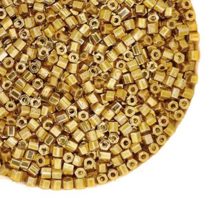 Бисер TOHO HEXAGON №11 цвет 557 золотой 5 граммов Япония