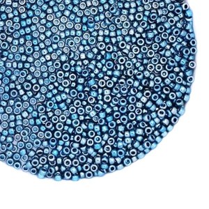 Бисер TOHO №15 цвет 0511 Средиземное море металлизированный золотом ЯПОНИЯ пакет 5 граммов