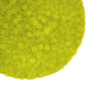 Бисер TOHO №11 цвет 0004F прозрачный салатовый матовый ЯПОНИЯ пакет 10 граммов