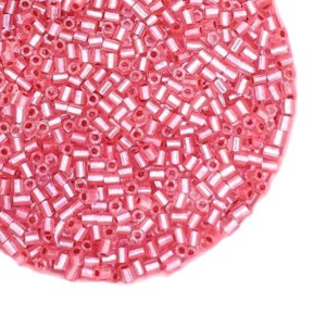 Рубка Matsuno Hexagon 2.1 мм цвет 801 прозрачный розовый с внутренним посеребрением Япония 10 грамм