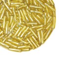 Стеклярус витой 9 мм Чехия Preciosa золотистые тона 17020 упаковка 10 грамм