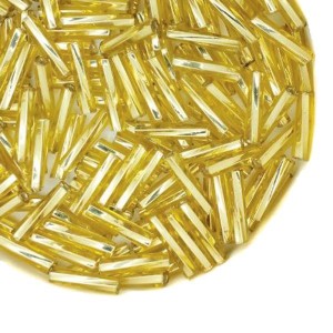 Стеклярус витой 9 мм Чехия Preciosa золотистые тона 17020 упаковка 10 грамм