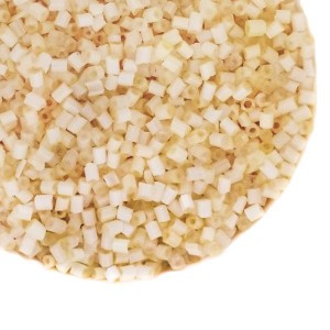 Сатиновая Рубка Китай, цвет Желтый персик, размер 11 (2 мм) 30 грамм/упаковка