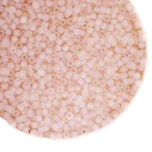 Бисер TOHO №11 цвет 169F прозрачный радужный матовый розовый ЯПОНИЯ упаковка 10 граммов