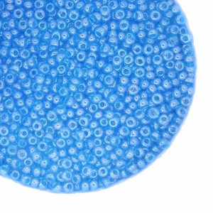 Бисер Чехия натуральный  непрозрачный, размер 10, арт. 66010, яркие голубые  тона 10 грамм