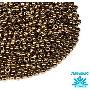 Бисер TOHO размер 11 цвет 221 бронза ЯПОНИЯ пакет 10 граммов