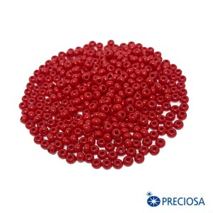 Бисер Чехия натуральный, непрозрачный, размер 13, артикул 93210, красные тона, 5 грамм