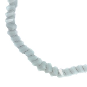 Бусины хрустальные Многогранник 5*4 мм Светлый серый. около 30 см нить