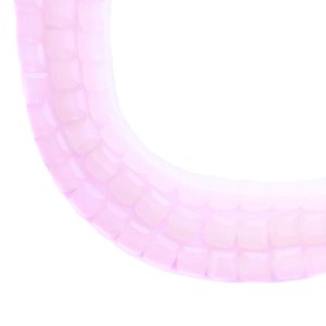 Бусины хрустальные Кубик 6 мм Розовый опал около 25 см нить