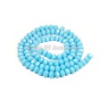 Бусина хрустальная Рондель 2,5*1,8 мм непрозрачный голубой около 100 штук/нить