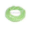 Бусина хрустальная Рондель 3,7*3 мм мятно-зеленый около 30см/нить