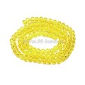 Бусина хрустальная Рондель 2,5*1,8 мм лимонный около 40 см/нить