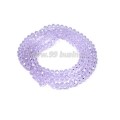 Бусина хрустальная Рондель 2,5*1,8 мм сиреневый, около 40см/нить