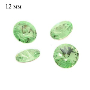 Риволи 14 мм Премиум цвет Green Opal, 136, 1 штука