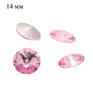 Риволи 14 мм Премиум цвет Light Amethyst 148 (светлый аметист) 1 штука