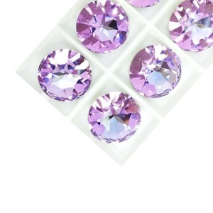 Кристалл круглый 27 мм Премиум 101 Vitrail Light (розово-сиреневый) 1 штука