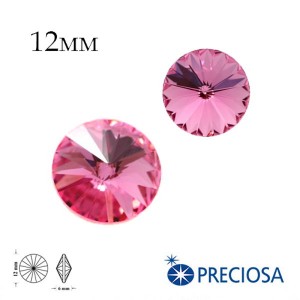 Риволи PRECIOSA Maxima 12 мм Rose 1 штука Риволи PRECIOSA Maxima 12 мм Rose 1 штука