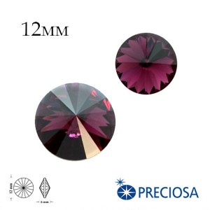 Риволи PRECIOSA Maxima 12 мм Amethyst 1 штука Риволи PRECIOSA Maxima 12 мм Amethyst 1 штука