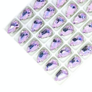 Стразы хрустальные Узкий триллиант 9*14 мм Vitrail Light(розово-голубой мультиколор)/никель 1 штука Стразы хрустальные Узкий триллиант 9*14 мм Vitrail Light(розово-голубой мультиколор)/никель 1 штука