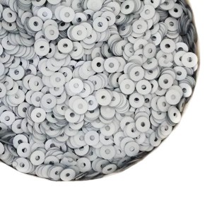 Пайетки 3 мм Сатиновые Китай, цвет светлый серый, 3 грамма/упаковка