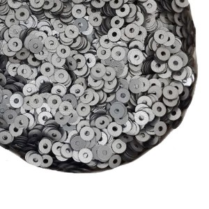 Пайетки 3 мм Сатиновые Китай, цвет серый, 3 грамма/упаковка