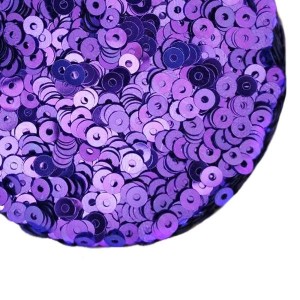 Пайетки 3 мм Сатиновые металлик Китай, цвет фиолетовый, 3 грамма/упаковка Пайетки 3 мм Сатиновые металлик Китай, цвет фиолетовый, 3 грамма/упаковка