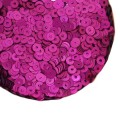 Пайетки 3 мм Сатиновые металлик Китай, цвет темная фуксия, 3 грамма/упаковка