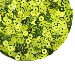 Пайетки 3 мм Сатиновые металлик Китай, цвет оливковый, 3 грамма/упаковка