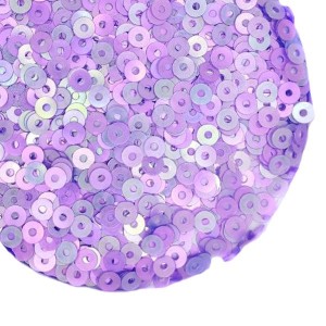 Пайетки Премиум 3 мм матовые Китай, цвет горная лаванда, 3 грамма/упаковка