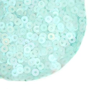 Пайетки Премиум 3 мм матовые Китай, цвет светлая бирюза, 3 грамма/упаковка Пайетки Премиум 3 мм матовые Китай, цвет светлая бирюза, 3 грамма/упаковка