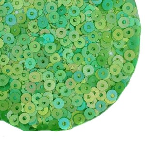 Пайетки Премиум 3 мм матовые Китай, цвет зеленый луг, 3 грамма/упаковка